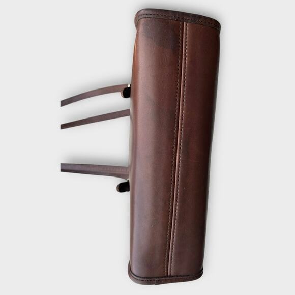 Vintage Coach 9051 Swing Zip Mahogany Glove-Tanned Leather Shoulder Bag Purse 98 - Picture 6 of 14